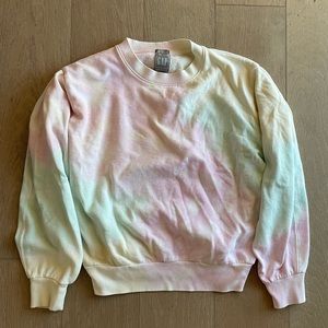 Tie Dye Gap Sweatshirt Crew Neck size Small Pink/Green/Yellow